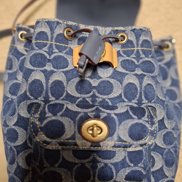 Coach Riya Backpack 21 in Signature Denim - Picture 12 of 15